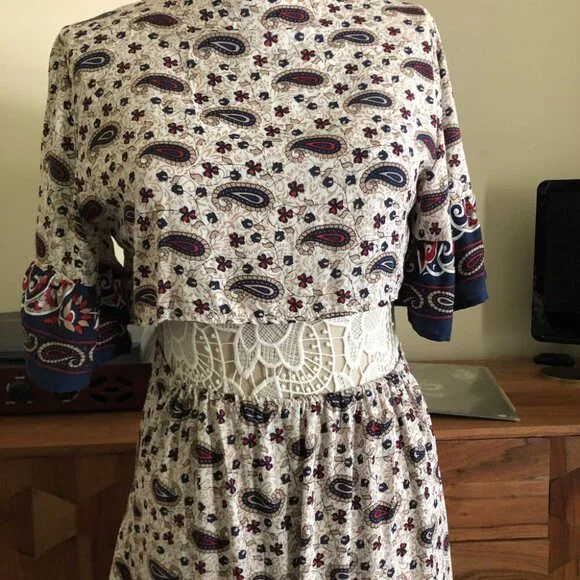 Cupshe Paisley High low Dress - Picture 3 of 8